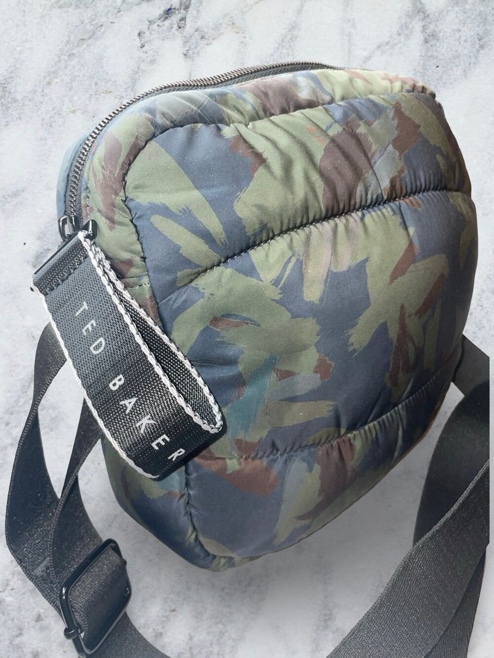 Ted Baker London Hawtry Camo Puffer Flight Crossbody Bag Utility Messenger